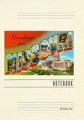 Vintage Lined Notebook Greetings from Missouri