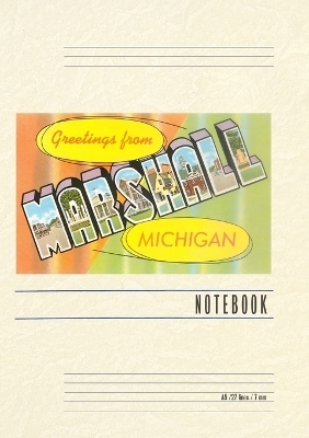 Vintage Lined Notebook Greetings from Marshall