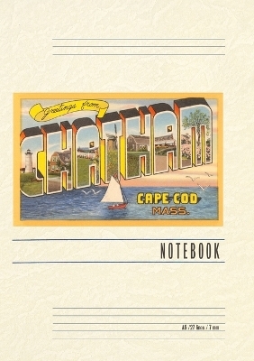 Vintage Lined Notebook Greetings from Chatham, Mass.