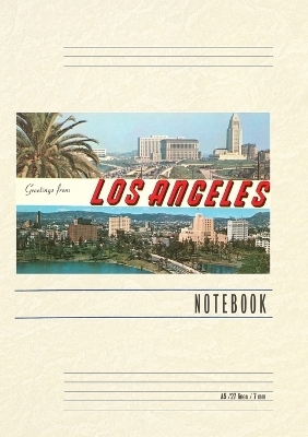 Vintage Lined Notebook Greetings from Los Angeles