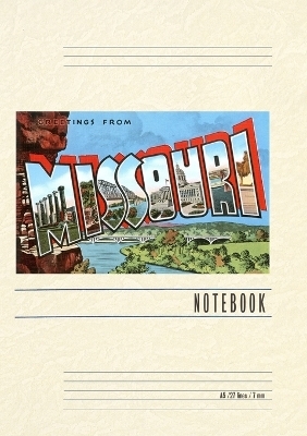 Vintage Lined Notebook Greetings from Missouri