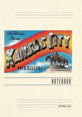 Vintage Lined Notebook Greetings from Kansas City