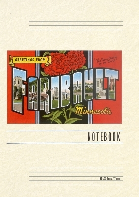 Vintage Lined Notebook Greetings from Faribault