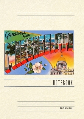 Vintage Lined Notebook Greetings from Mississippi