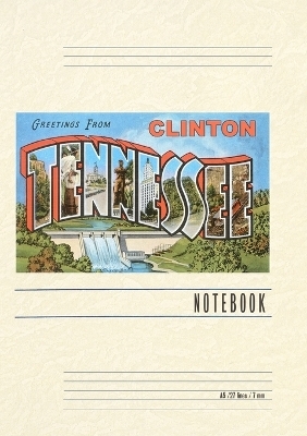 Vintage Lined Notebook Greetings from Clinton