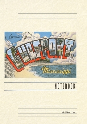 Vintage Lined Notebook Greetings from Gulfport