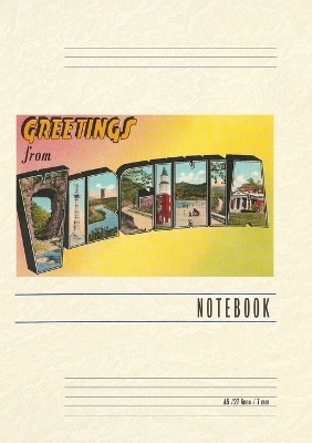 Vintage Lined Notebook Greetings from Virginia