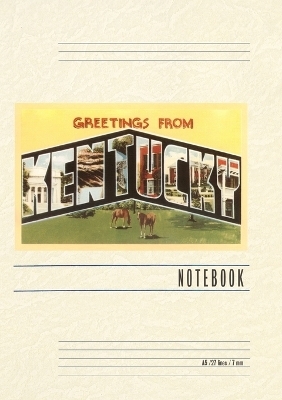 Vintage Lined Notebook Greetings from Kentucky