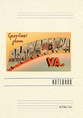 Vintage Lined Notebook Greetings from Alexandria