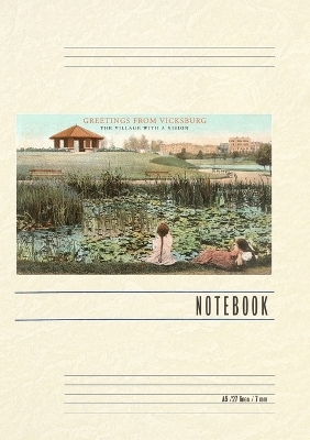 Vintage Lined Notebook Greetings from Vicksburg