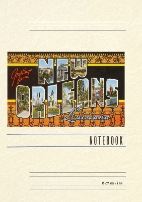 Vintage Lined Notebook Greetings from New Orleans