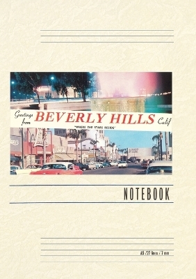 Vintage Lined Notebook Greetings from Beverly Hills, California