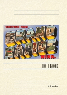 Vintage Lined Notebook Greetings from Grand Rapids