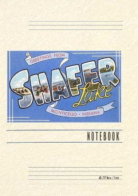 Vintage Lined Notebook Greetings from Shafer Lake