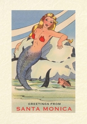 Vintage Lined Notebook Greetings from Santa Monica