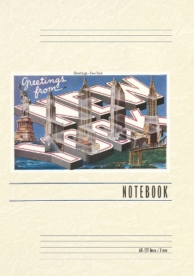 Vintage Lined Notebook Greetings from New York City