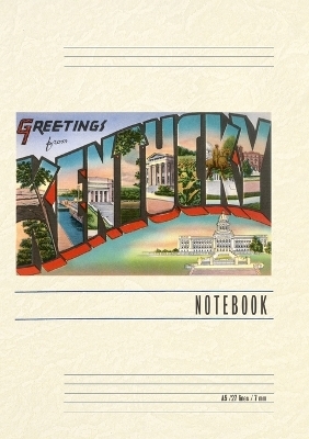 Vintage Lined Notebook Greetings from Kentucky