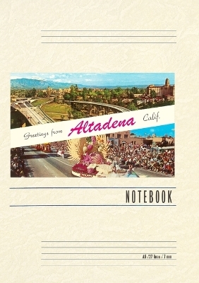 Vintage Lined Notebook Greetings from Altadena, California