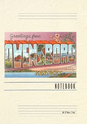 Vintage Lined Notebook Greetings from Owensboro, Kentucky