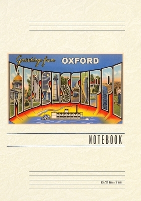 Vintage Lined Notebook Greetings from Oxford, Mississippi