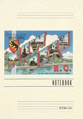 Vintage Lined Notebook Greetings from New Bern