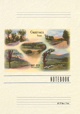 Vintage Lined Notebook Greetings from Bay City