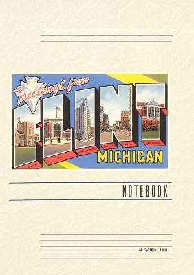 Vintage Lined Notebook Greetings from Flint