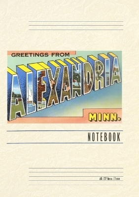 Vintage Lined Notebook Greetings from Alexaaandria