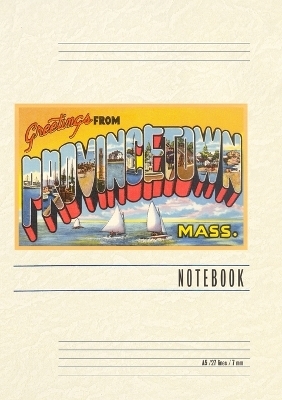 Vintage Lined Notebook Greetings from Provincetown, Mass.