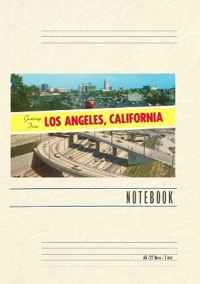 Vintage Lined Notebook Greetings from Los Angeles, California