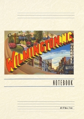 Vintage Lined Notebook Greetings from Wilmington