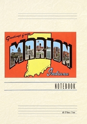 Vintage Lined Notebook Greetings from Marion