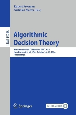 Algorithmic Decision Theory - 