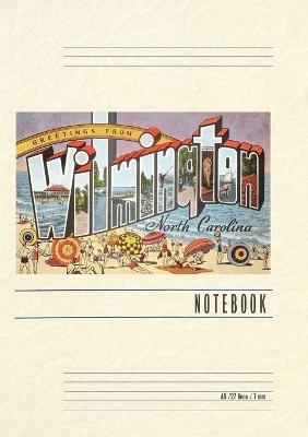 Vintage Lined Notebook Greetings from Wilmington