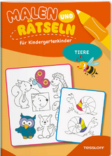 Malen und Rätseln für Kindergartenkinder. Tiere