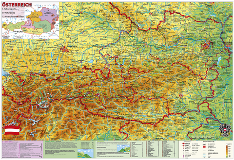 Österreich National- u. Naturparks mit UNESCO Welterbestätten. - Heinrich Stiefel