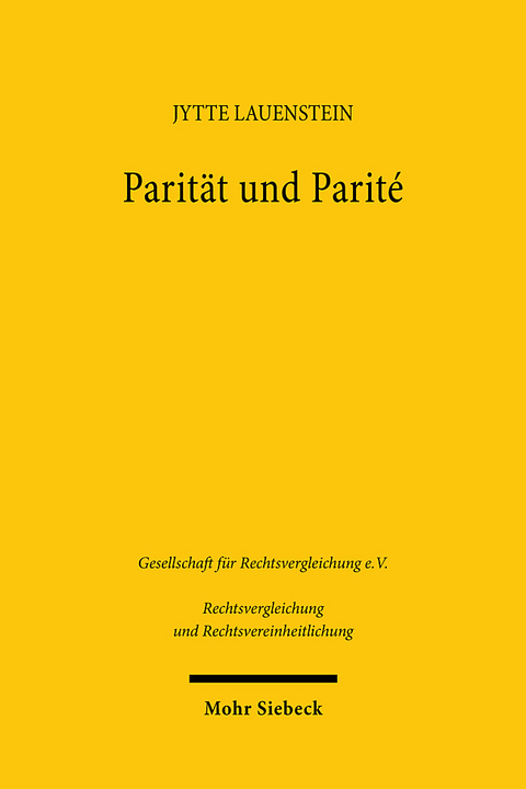 Parität und Parité - Jytte Lauenstein