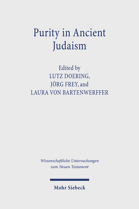 Purity in Ancient Judaism - 