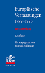 Europäische Verfassungen 1789-1990 - Wißmann, Hinnerk