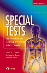 Special Tests - Evans, David M. D.