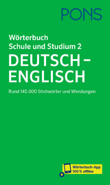 PONS Wörterbuch Schule und Studium Deutsch - Englisch, Band 2 - 