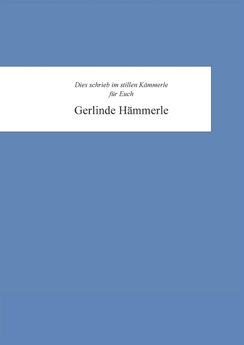 Gerlinde Hämmerle - Gerlinde Hämmerle