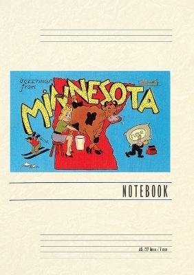 Vintage Lined Notebook Greetings from Minnesota