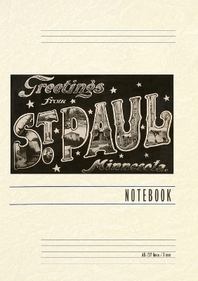 Vintage Lined Notebook Greetings from St. Paul