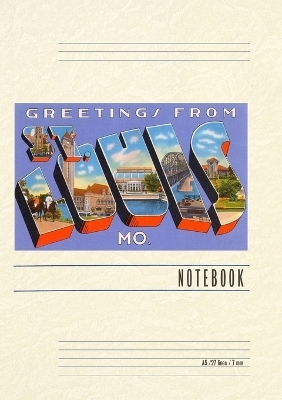 Vintage Lined Notebook Greetings from St. Louis