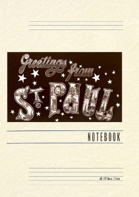 Vintage Lined Notebook Greetings from St. Paul