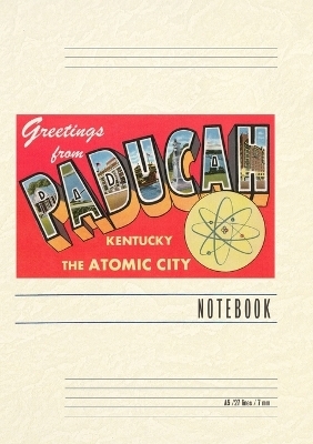 Vintage Lined Notebook Greetings from Paducah, Kentucky