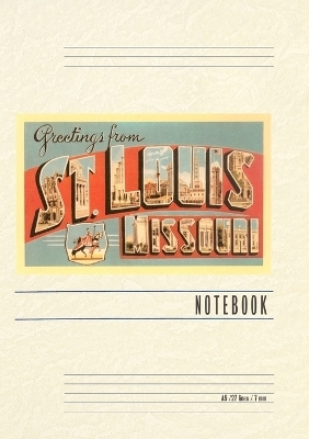 Vintage Lined Notebook Greetings from St. Louis