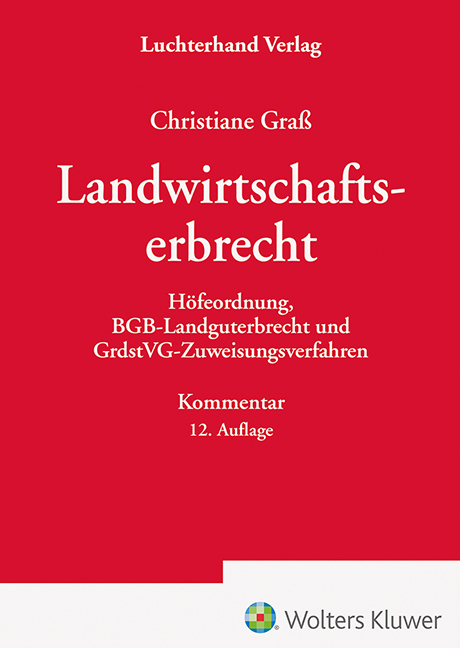 Landwirtschaftserbrecht - Kommentar