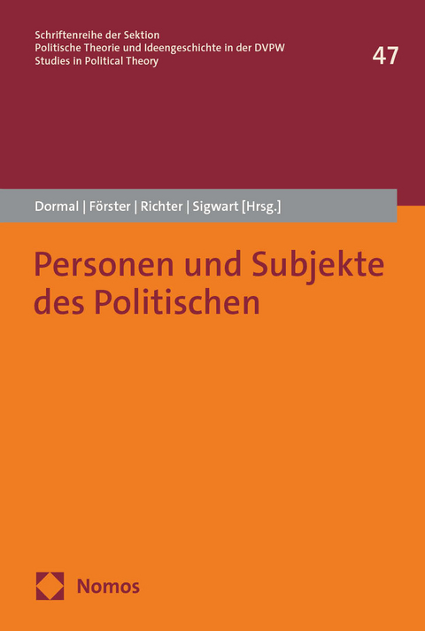 Personen und Subjekte des Politischen - 